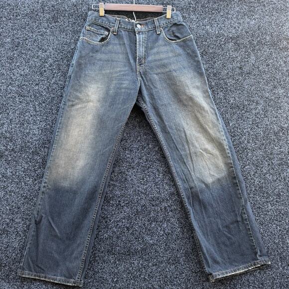 Levi's Mens 569 Loose Straight Fit Jeans Size 30/30 Dark Wash Stretch - Picture 1 of 7